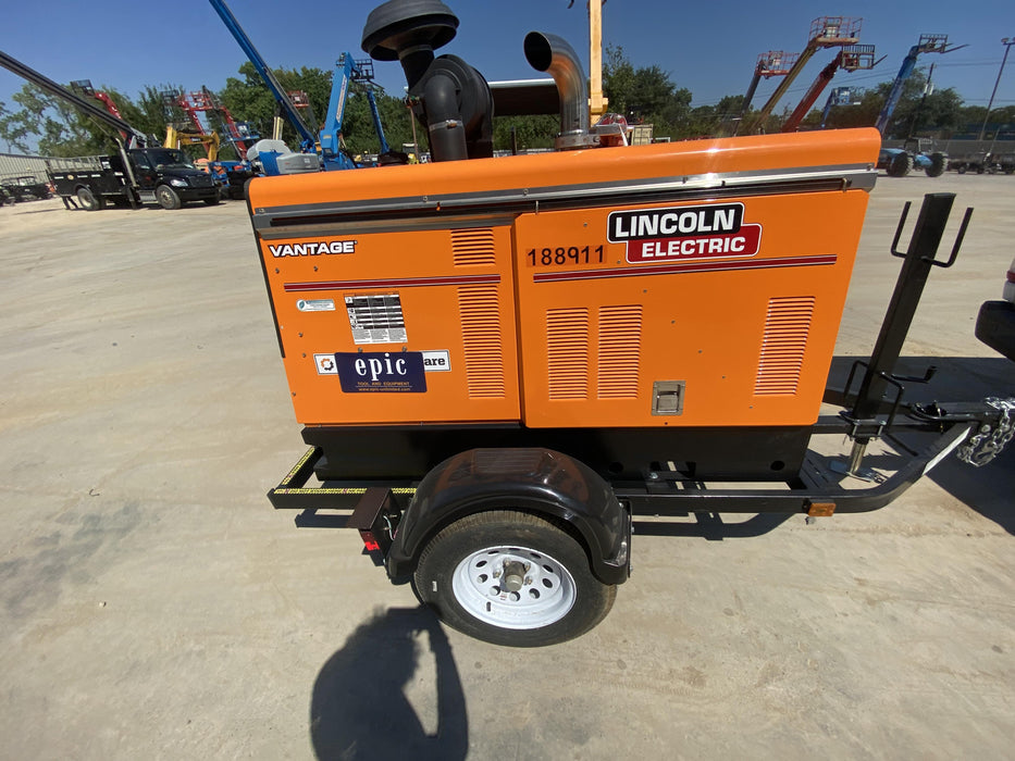 2021 Lincoln Electric Vantage 549X Ready Pak 3, ORANGE (includes trailer, cable rack, fender light kit)