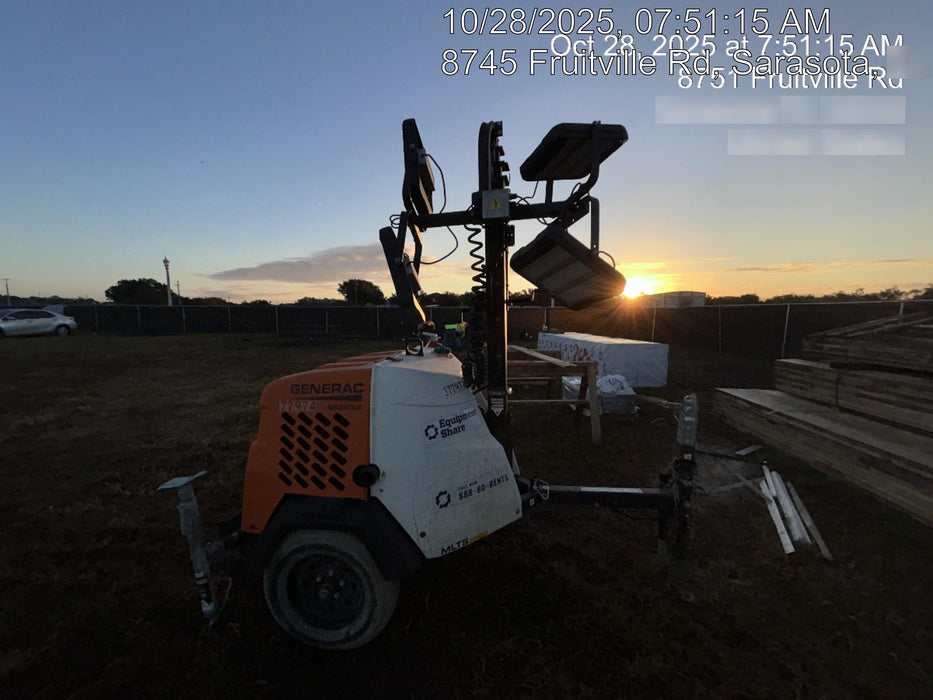 2023 Generac MLT2 Diesel, Flex Switch 120V Input, Powerzone Controller, 
(4) 320W LED Lights, 4kW Generator, 39.9 Gal Fuel Tank, 2" Ball, T3