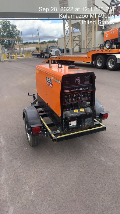 2021 Lincoln Electric Vantage 322 Vantage 322 Ready Pak 3 w/ Decals, ORANGE (includes trailer, cable rack, fender light kit) NO Telematics
