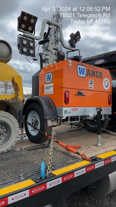 2024 Wanco WLTT-4MM4K Diesel, Deep Sea Controller, Shore Power Plug, Auto Start, (4) 350W LED Floodlights, 4kW Generator, 60 Gal Fuel Tank, 2" Ball, T3