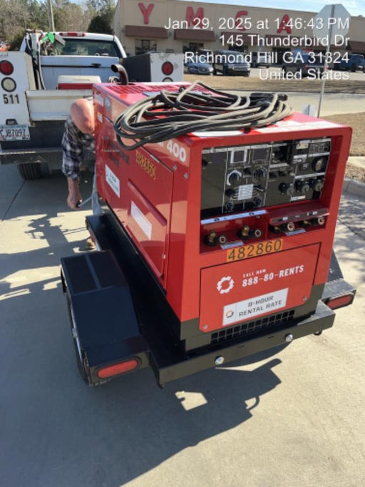 2024 Shindaiwa DGW400DML Kubota D902 Engine, 23 HP, Dual Op Welder, Wire, Arc, Droop Stick, Tig, and CC Stick Functionality, Simulphase, 3 Phase and 1 Phase Gen Output, Single Axle NB Trlr, Slr Trckl Chrg 12V 12W, Fire Ext, T3