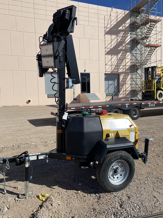 2022 Allmand NLV3GR (4) LED Light Fixture 350W, 23' Vertical Mast, 3kW Prime, Towable, ES Decals, T3