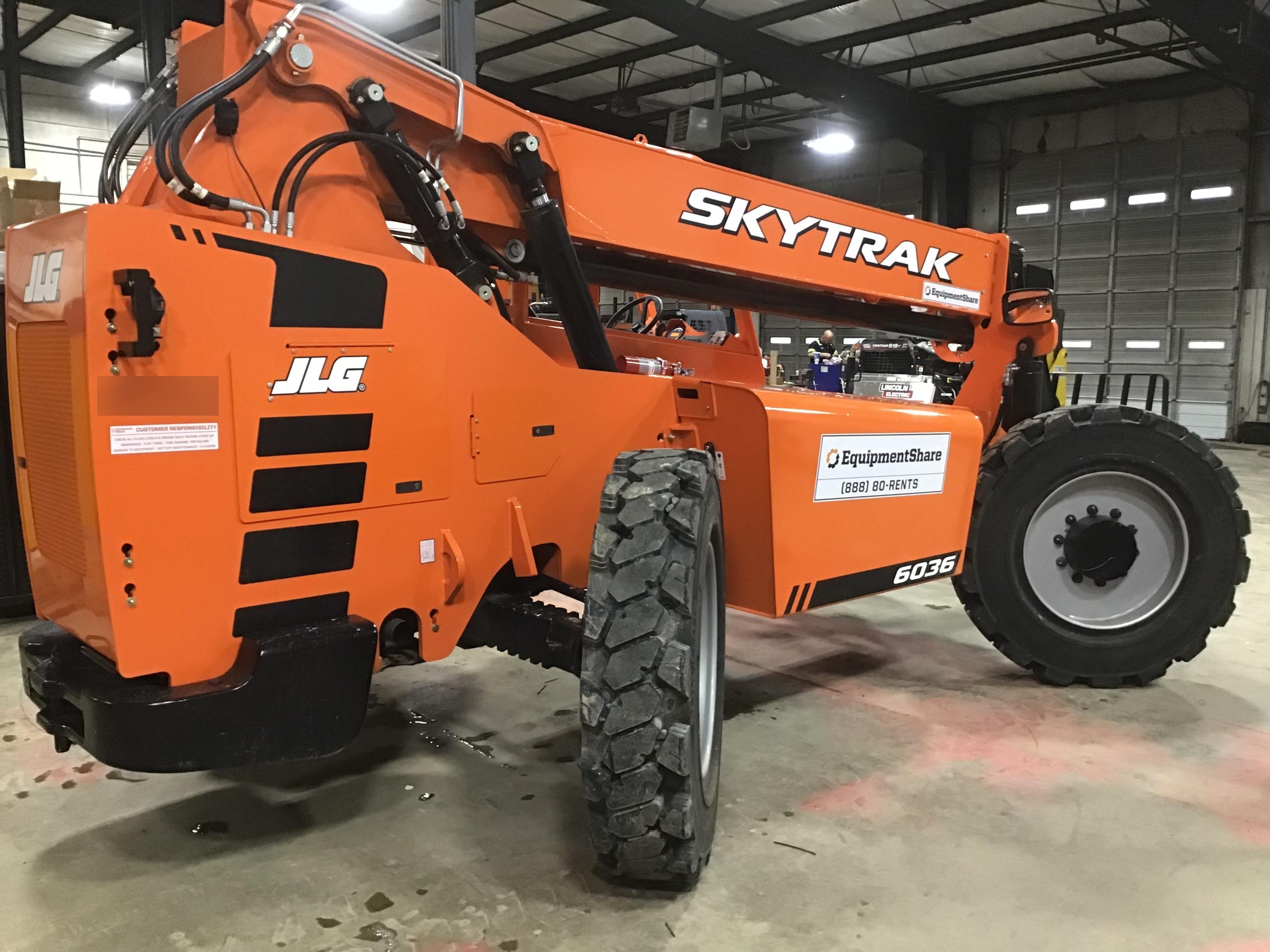 2019 Skytrak 6036 Canopy, Solid Tires, LED Work Lights, Beacon 50" Carriage, 48" Pallet Forks