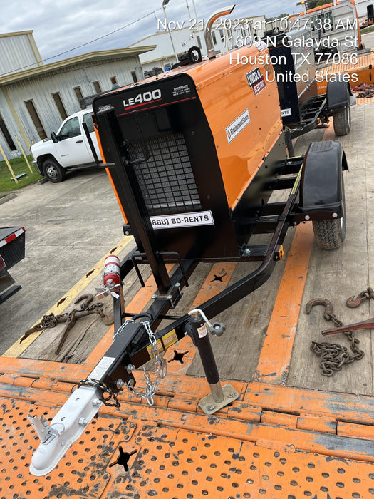 2022 Lincoln Electric LE400 Kubota V1505, Trlr, Cable Rack, Light Kit, ES Decals, T3
