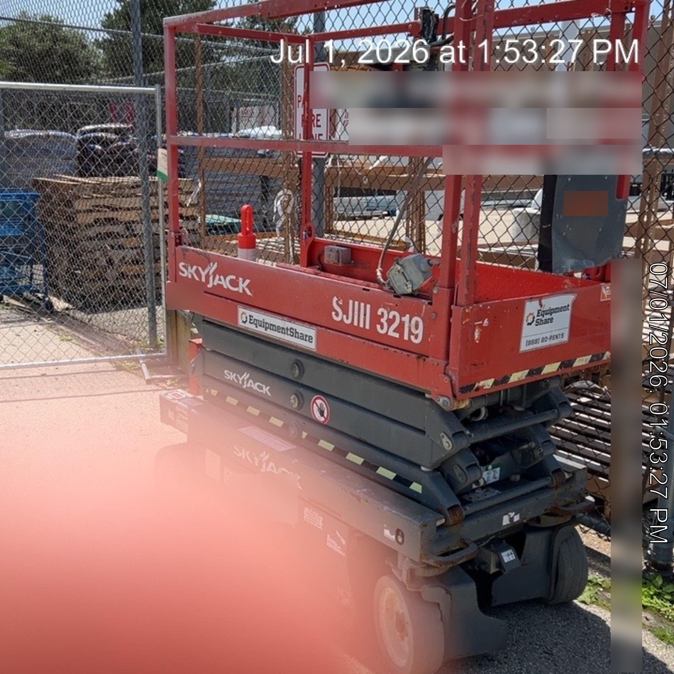2016 Skyjack SJIII-3219 Standard Rental Specs