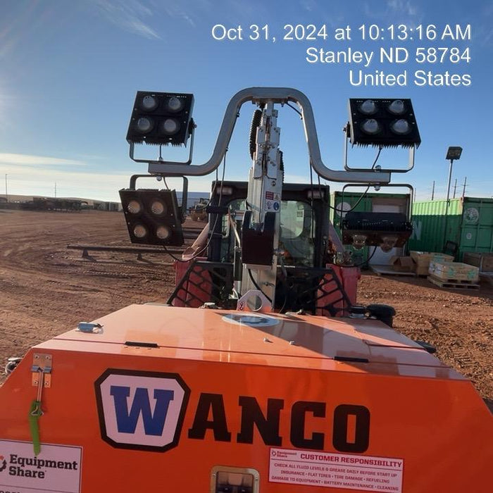2024 Wanco WLTT-4MM4K Diesel, Deep Sea Controller, Shore Power Plug, Auto Start, (4) 350W LED Floodlights, 4kW Generator, 60 Gal Fuel Tank, 2" Ball, T3