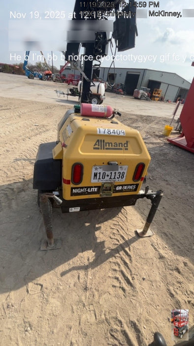 Allmand NLV3GR 3kW Light Plant - LED