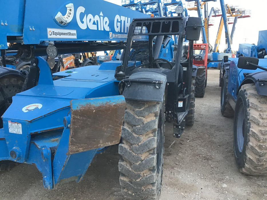 2018 Genie GTH-1056 Genie GTH-1056 w/ROPS, Work Lights, Solid Tires, RH Cab Mesh, Beacon, 60" Carriage and Forks