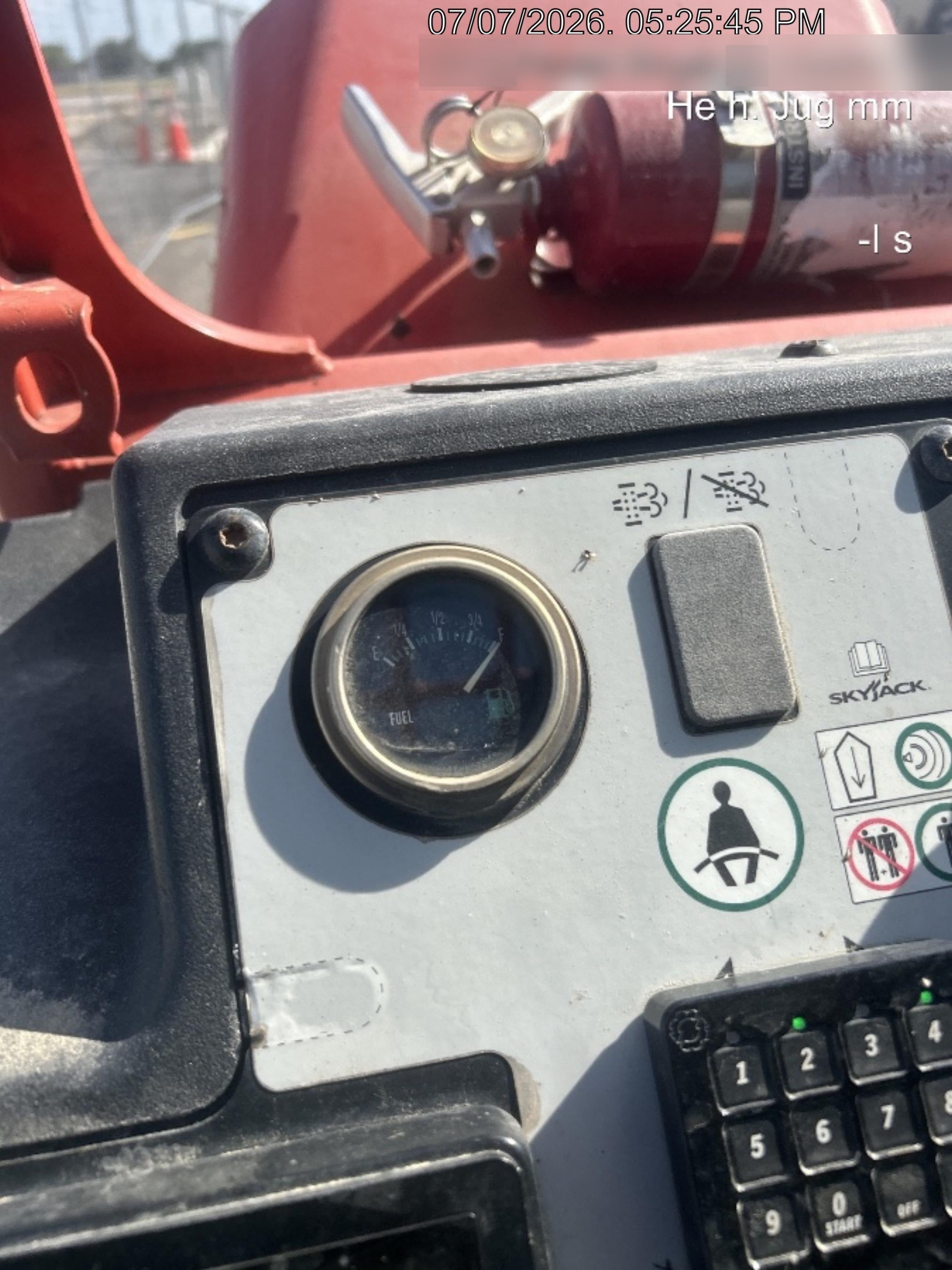 2018 Skyjack SJ1056 TH Skyjack 1056 TH Telehandler w/Open ROPS, Work Lights/Beacon, Solid Tires, 60" Carriage and Forks