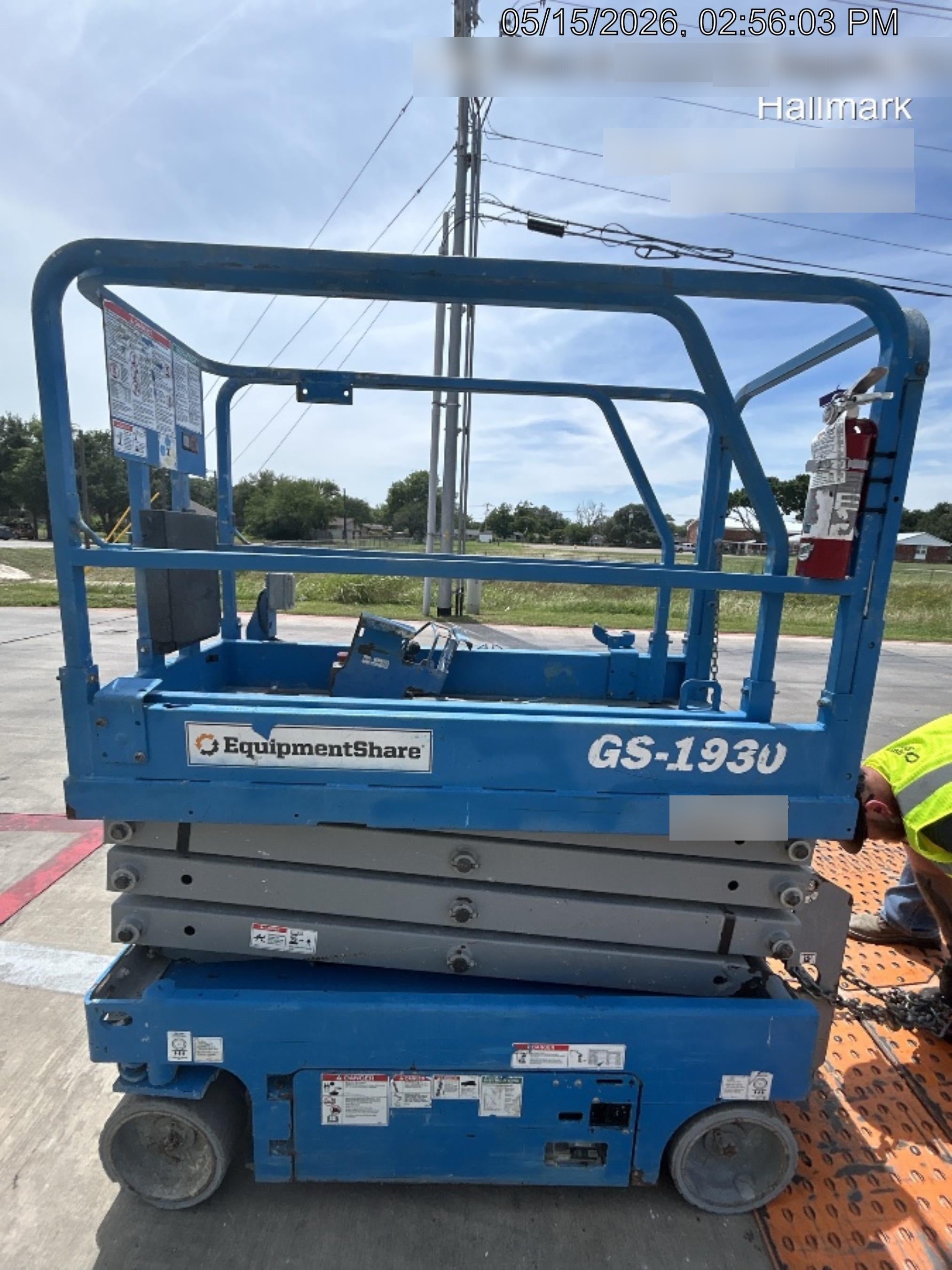 2019 Genie GS-1930 Fixed rails with chain Entry