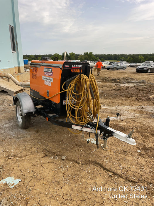 2022 Lincoln Electric LE400 Kubota V1505, Trlr, Cable Rack, Light Kit, ES Decals, T3