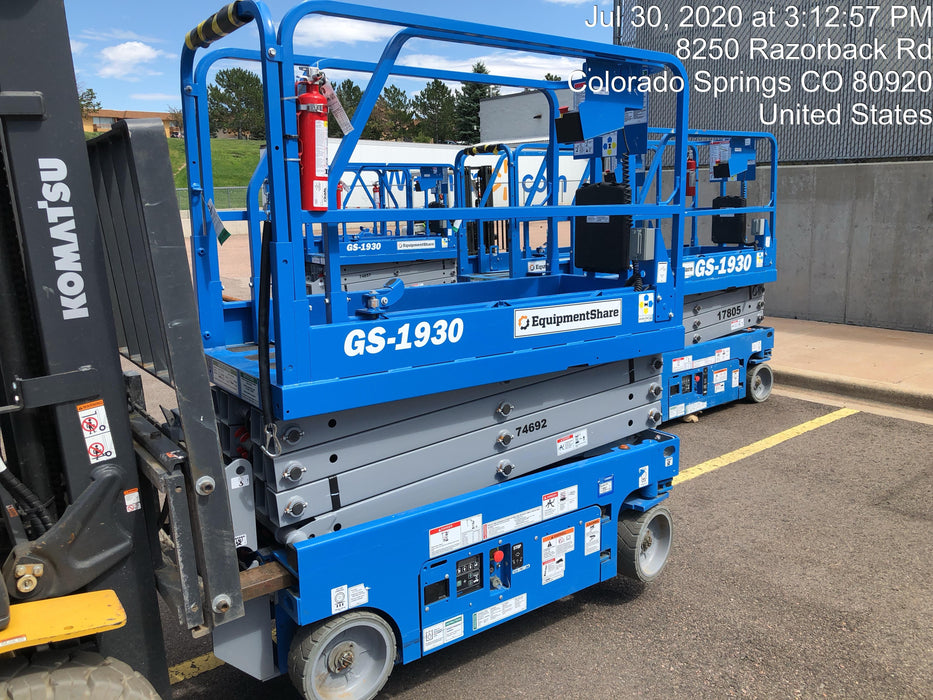 2020 Genie GS-1930 Fixed rails with chain entry gate - Pre A92.20