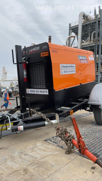 2022 Lincoln Electric LE400 Kubota V1505, Trlr, Cable Rack, Light Kit, ES Decals, T3