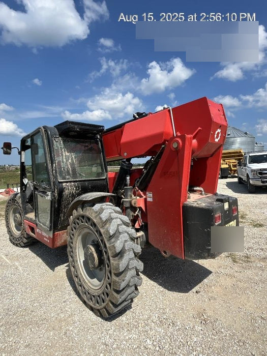 2020 Manitou MTA12055SER3 Cab/Heat/Air, Solid Tires, Amber Strobe, Lift Hook w/66" Carriage, 60" Forks