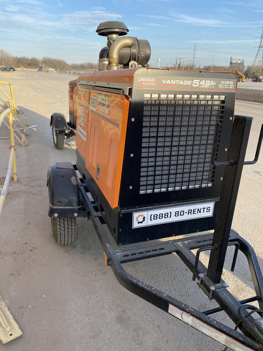 2021 Lincoln Electric Vantage 549X Ready Pak 3, ORANGE (includes trailer, cable rack, fender light kit)