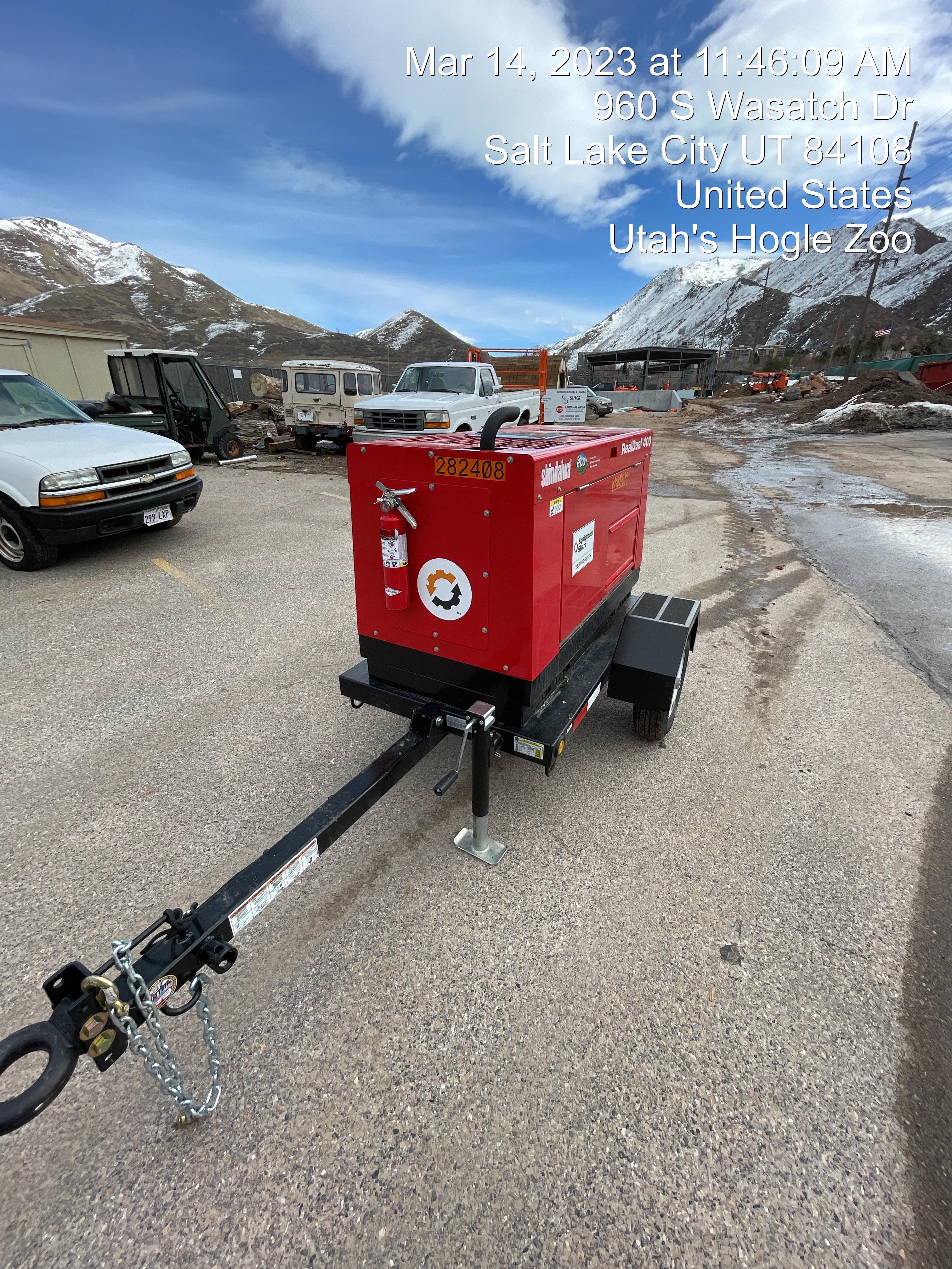2022 Shindaiwa DGW400MDL Kubota D902 Engine, 23 HP, Dual Op Welder, Wire, Arc, Droop Stick, Tig, and CC Stick Functionality, Simulphase, 3 Phase and 1 Phase Gen Output, Single Axle NB Trlr, Slr Trckl Chrg 12V 12W, Fire Ext