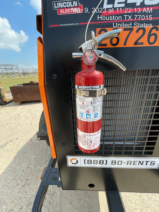 2023 Lincoln Electric LE400 Kubota V1505, Trlr, Cable Rack, Light Kit, ES Decals, T3