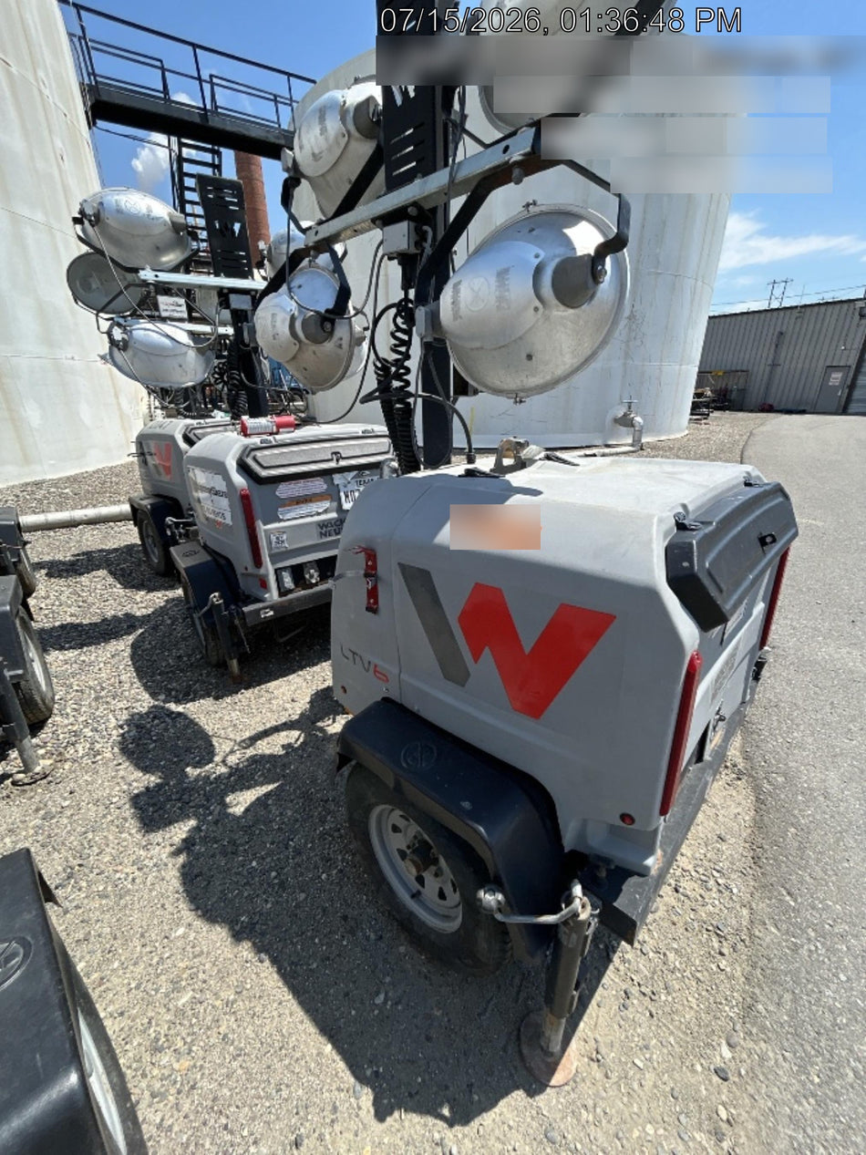 2018 Wacker Neuson LTV6L-MH Wacker Neuson LTV6L Mobile Light Tower w/Fuel Level Sensor Installed