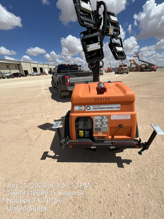 2024 Generac MLT2 Diesel, Flex Switch 120V Input, Powerzone Controller, 
(4) 320W LED Lights, 4kW Generator, 39.9 Gal Fuel Tank, 2" Ball, T3