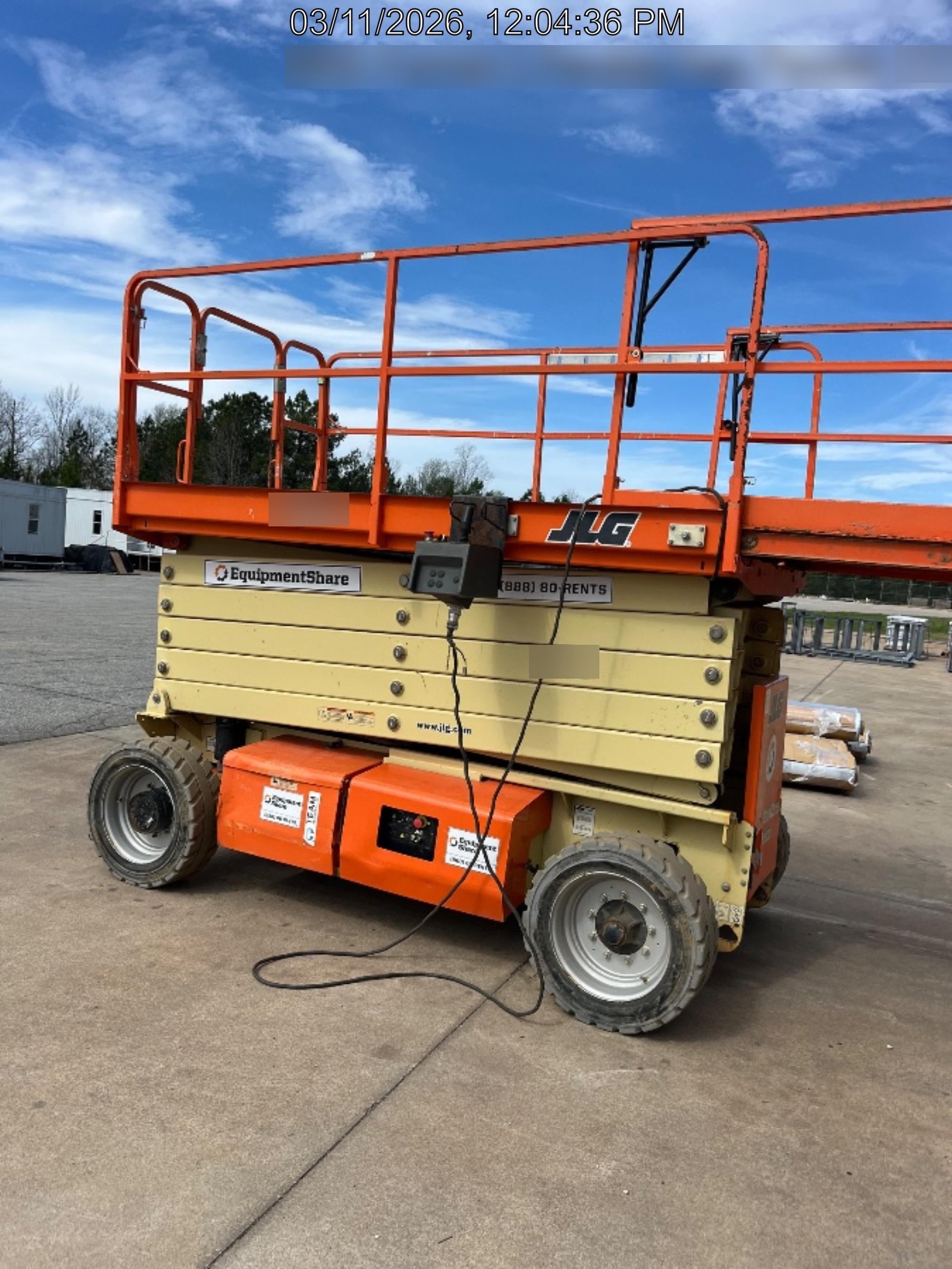 2019 JLG 4069LE Solid Non Marking Tires, Rotating Beacon