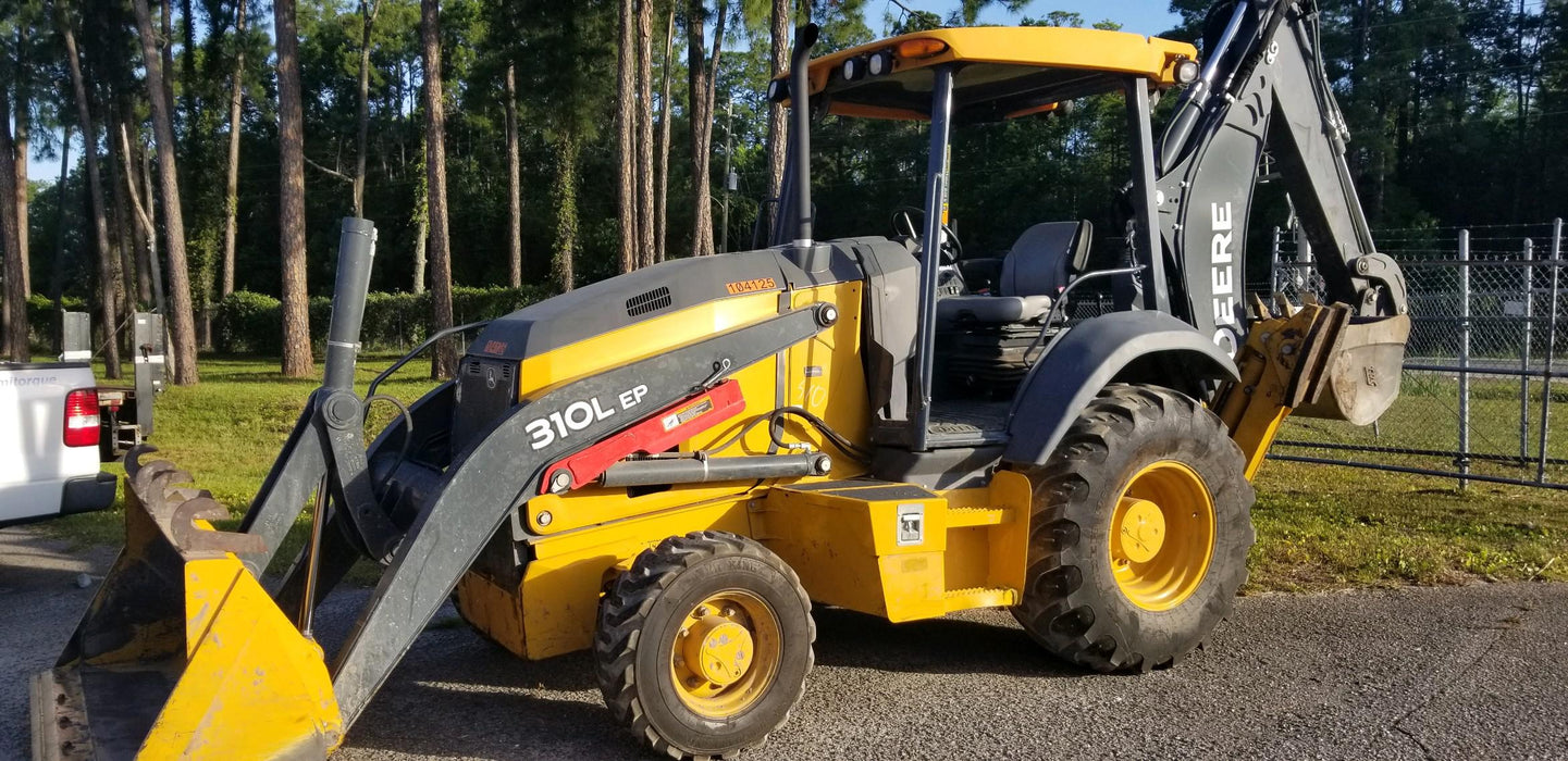 2020 John Deere 310LEP Canopy, 4WD, Standard Stick, Pilot Controls, 2 Way Hydraulics, TAG Manual QC