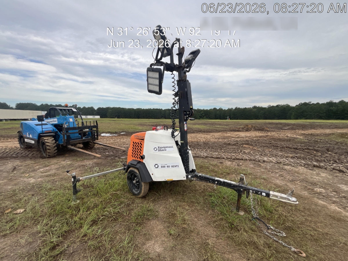 2024 Generac MLT2 Diesel, Flex Switch 120V Input, Powerzone Controller, 
(4) 320W LED Lights, 4kW Generator, 39.9 Gal Fuel Tank, 2" Ball, T3
