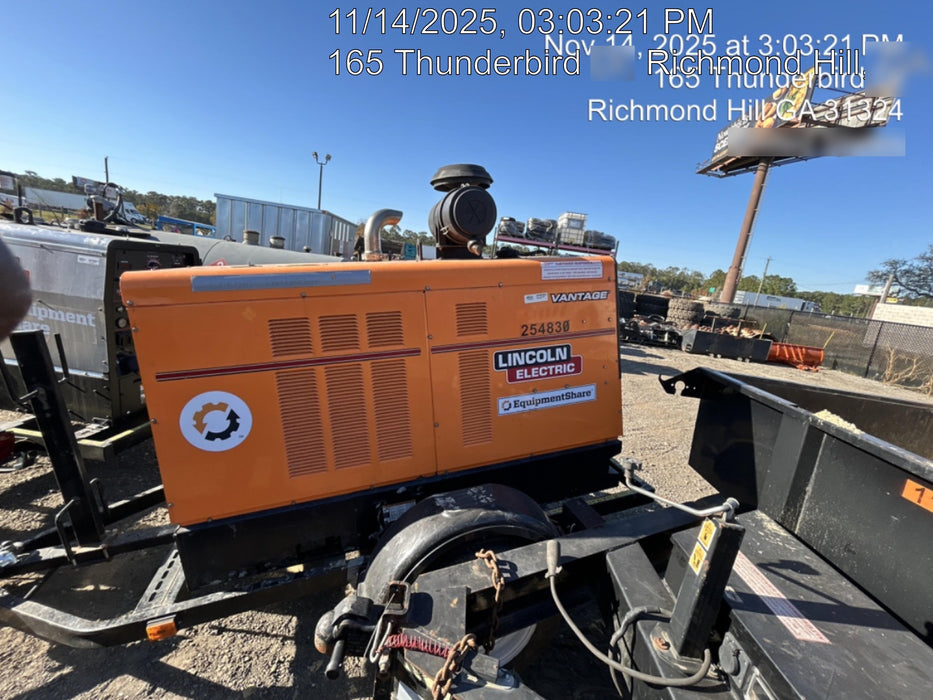 2022 Lincoln Electric Vantage 549X Crosslink Technology, Trailer Mounted, ES Decals, T3