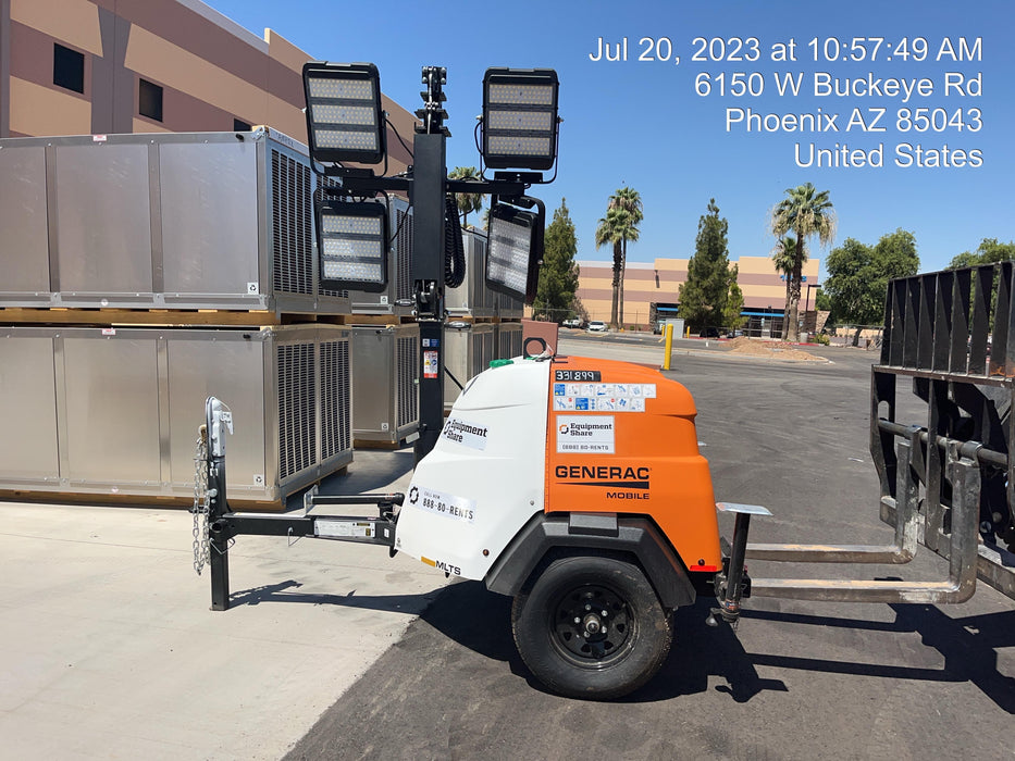 2023 Generac MLT2 Diesel, Flex Switch 120V Input, Powerzone Controller, (4) 320W LED Lights, 4kW Generator, 39.9 Gal Fuel Tank, 2" Ball, T3