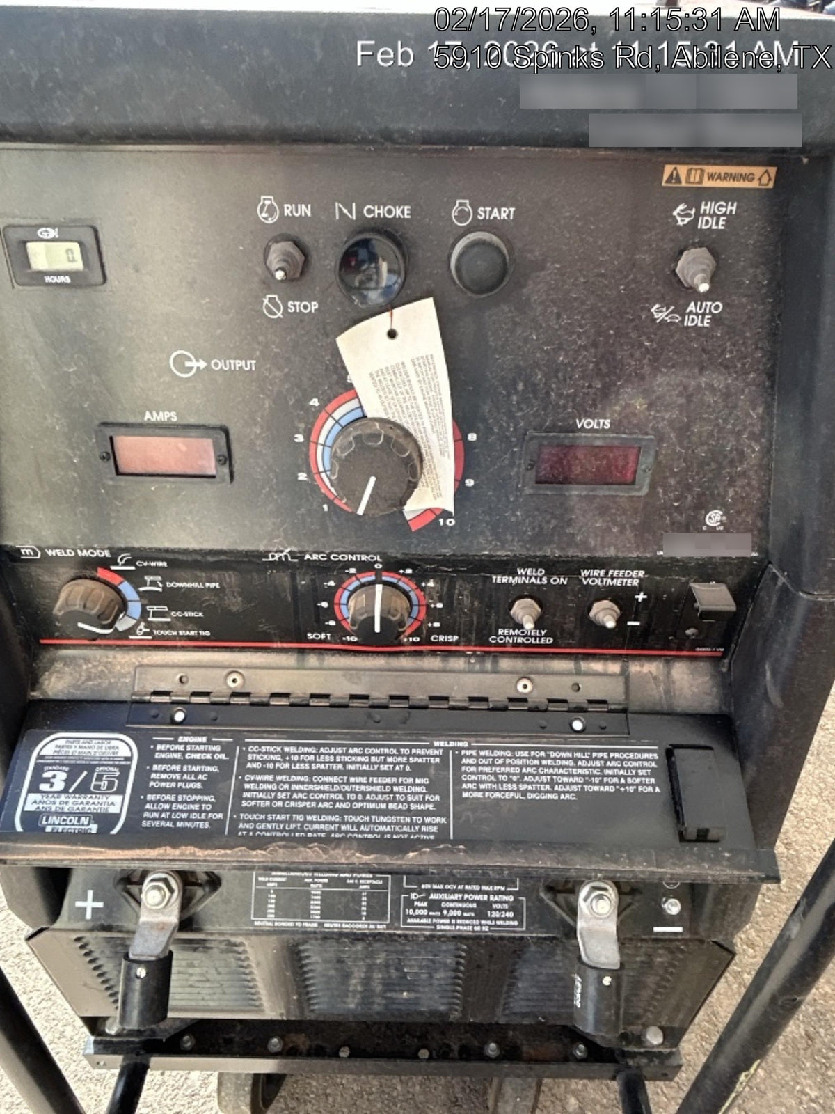 2025 LINCOLN ELECTRIC Ranger 305 LPG