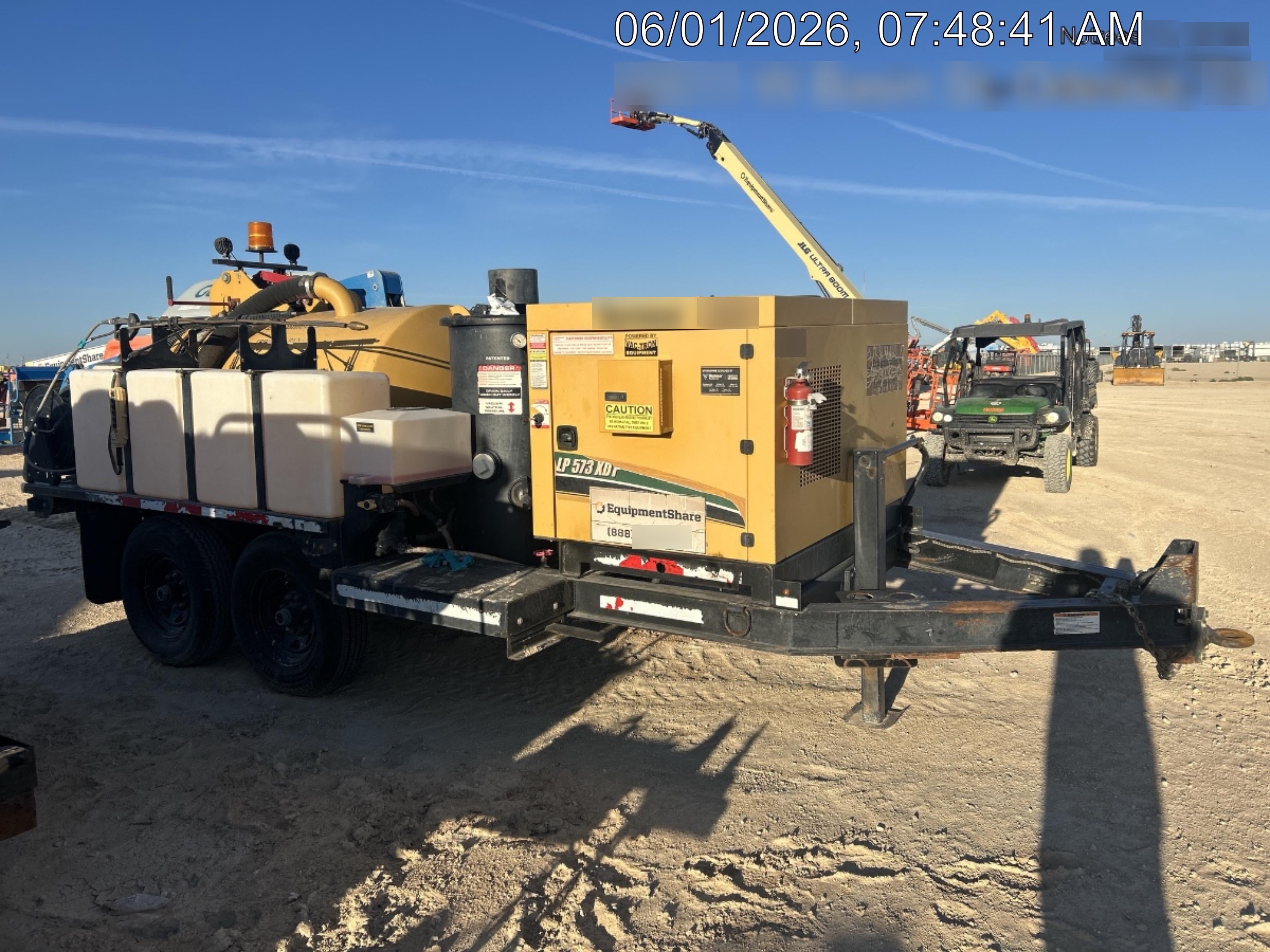 2019 Vac-Tron LP573XDT 24Hp Kohler Diesel, 500 Gal Debris Tank, 500 CFM Vacuum Pump, x2 100 Gal Water Tanks