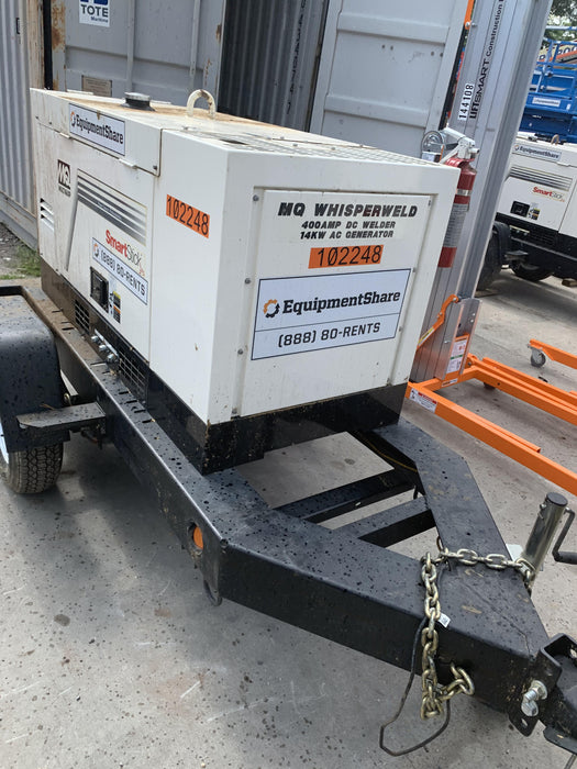 2020 Multiquip DLW400ESA4 400 amp Welder, 14kW, 120/240V, T4F Kubota, Trailer