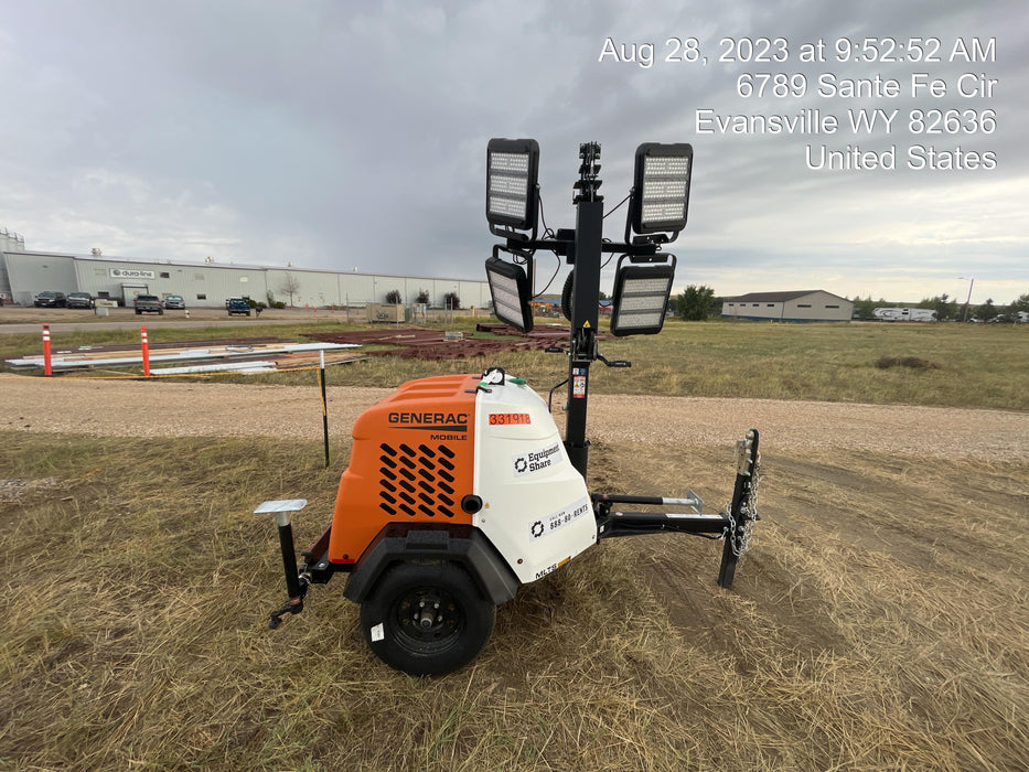 2023 Generac MLT2 Diesel, Flex Switch 120V Input, Powerzone Controller, (4) 320W LED Lights, 4kW Generator, 39.9 Gal Fuel Tank, 2" Ball, T3