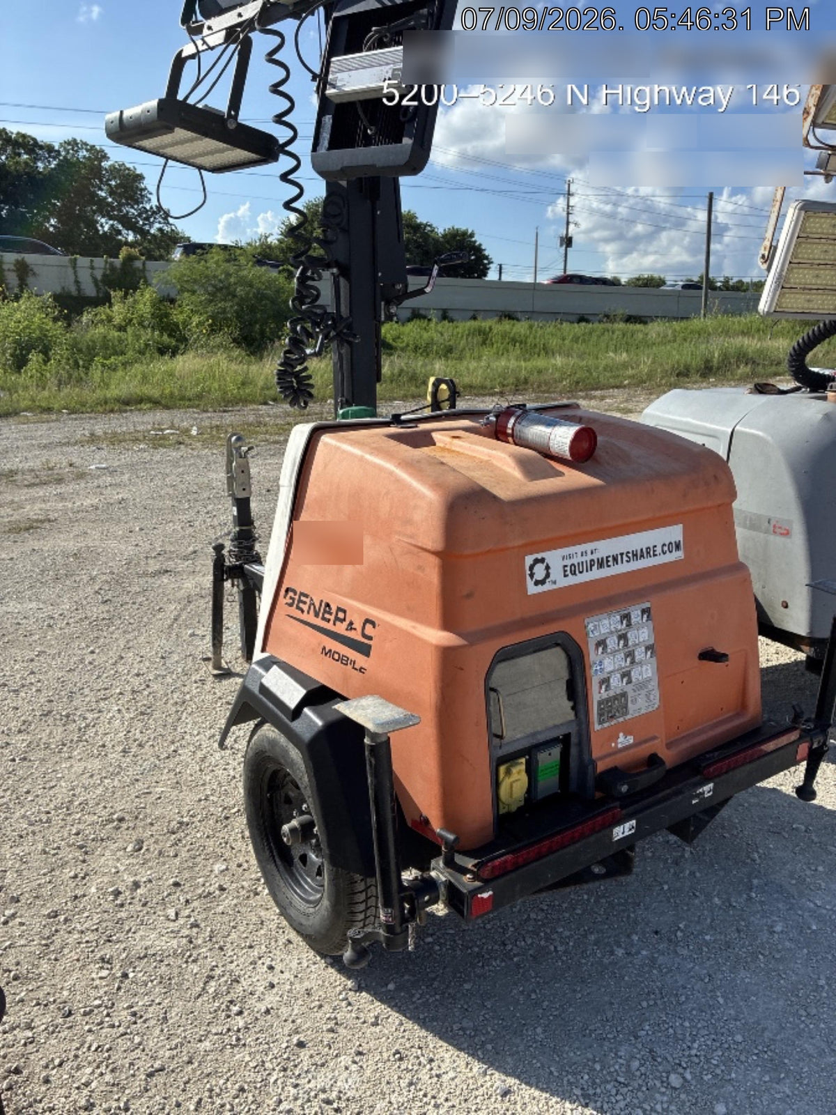 2023 Generac MLT2 Diesel, Flex Switch 120V Input, Powerzone Controller, 
(4) 320W LED Lights, 4kW Generator, 39.9 Gal Fuel Tank, 2" Ball, T3