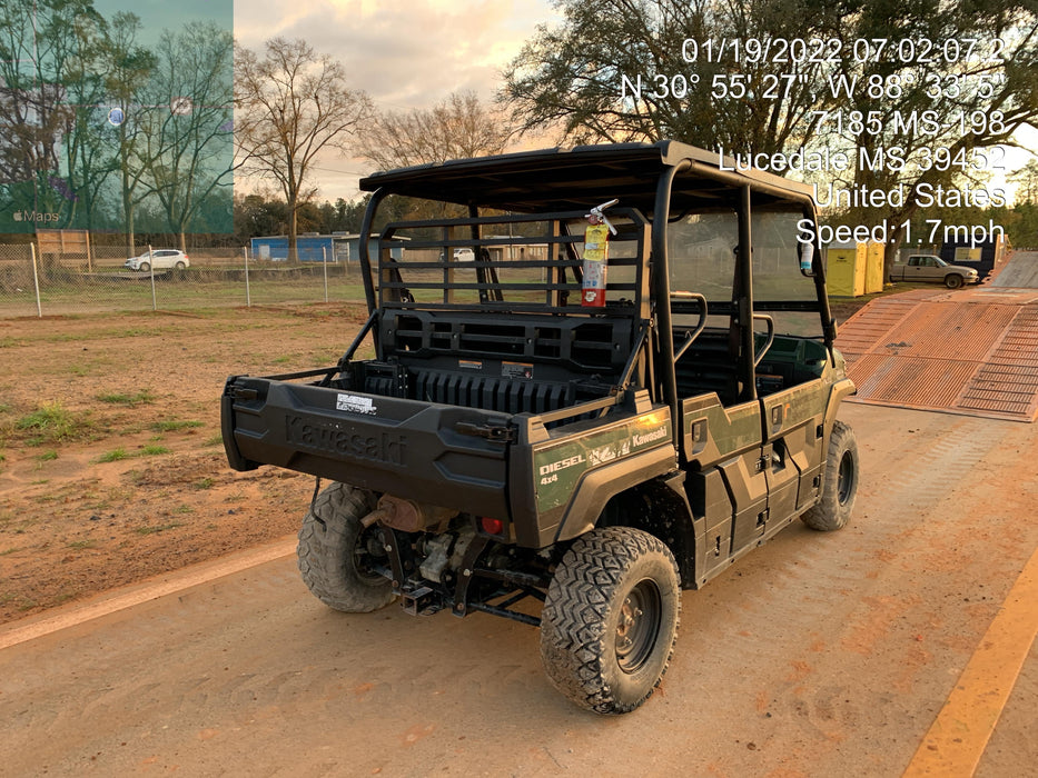 2019 Kawasaki Mule PRO-DXT Standard Options, Backup Alarm, Beacon, Plastic Hard Top, Poly Windshield, Horn Kit