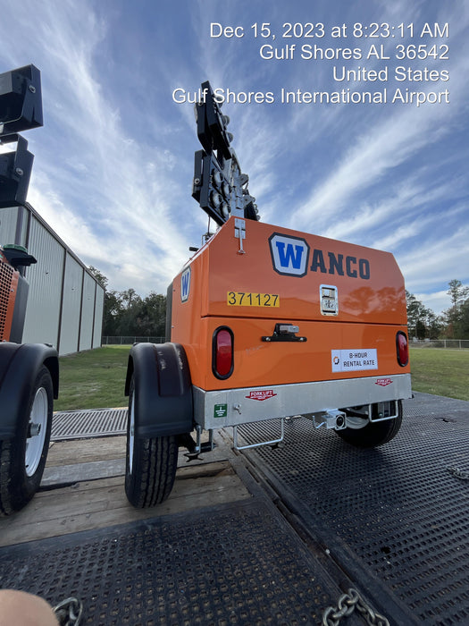 2023 Wanco WLTT-4MM4K Diesel, Deep Sea Controller, Shore Power Plug, Auto Start, (4) 350W LED Floodlights, 4kW Generator, 60 Gal Fuel Tank, 2" Ball, T3