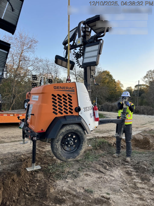 2023 Generac MLT2 Diesel, Flex Switch 120V Input, Powerzone Controller, (4) 320W LED Lights, 4kW Generator, 39.9 Gal Fuel Tank, 2" Ball, T3