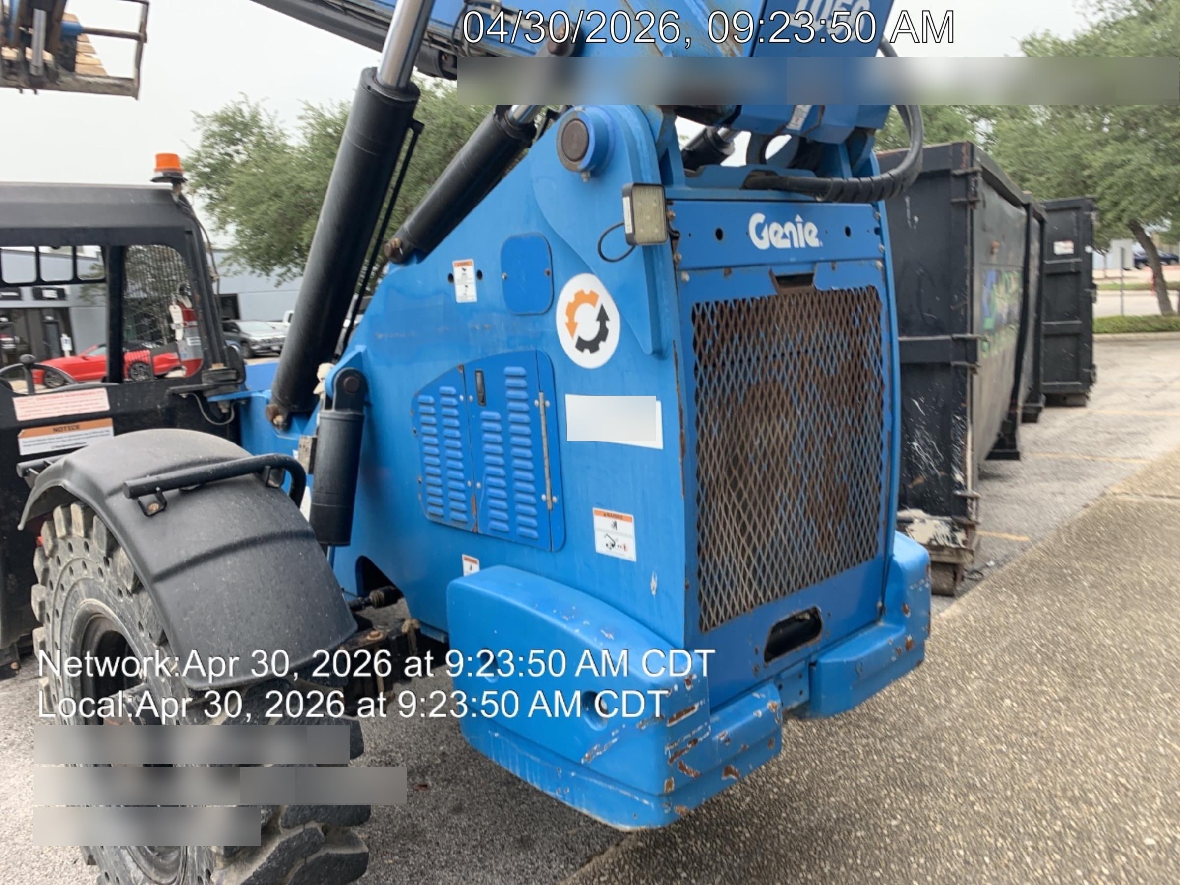 2018 Genie GTH-1056 Genie GTH-1056 w/ROPS, Work Lights, Solid Tires, RH Cab Mesh, Beacon, 60" Carriage and Forks