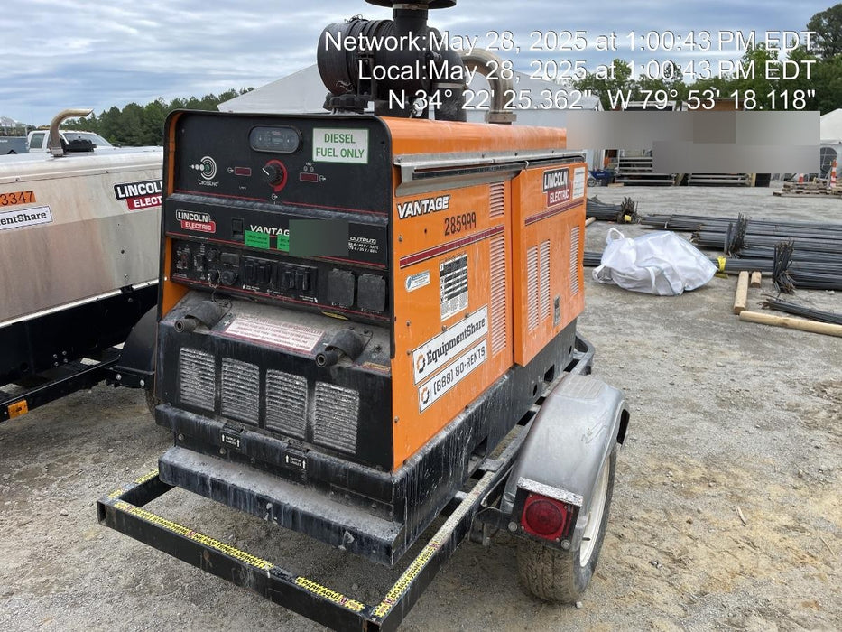 2022 Lincoln Electric Vantage 549X Crosslink Technology, Trailer Mounted, ES Decals, T3