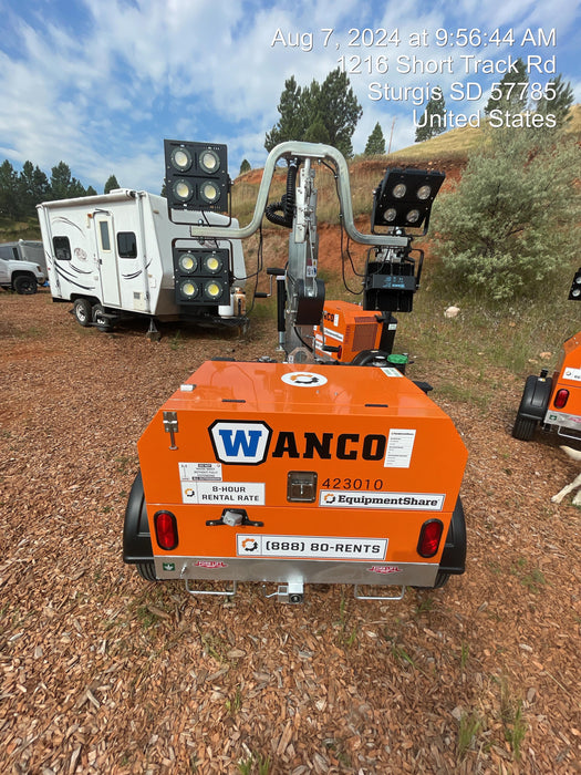 2024 Wanco WLTT-4MM4K Diesel, Deep Sea Controller, Shore Power Plug, Auto Start, (4) 350W LED Floodlights, 4kW Generator, 60 Gal Fuel Tank, 2" Ball, T3