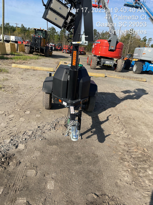 2022 Allmand NLV3GR (4) LED Light Fixture 350W, 23' Vertical Mast, 3kW Prime, Towable