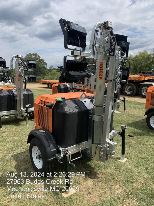 2024 Wanco WLTT-4MM4K Diesel, Deep Sea Controller, Shore Power Plug, Auto Start, (4) 350W LED Floodlights, 4kW Generator, 60 Gal Fuel Tank, 2" Ball, T3