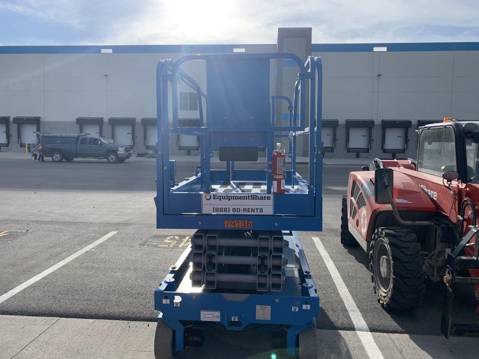 2019 Genie GS-2646 folding rails with full height swing gate
