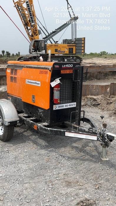 2022 Lincoln Electric LE400 Kubota V1505, Trlr, Cable Rack, Light Kit, ES Decals, T3