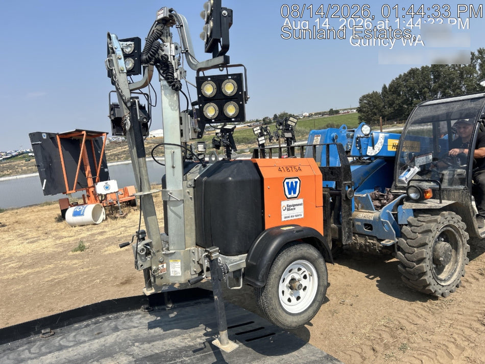 2024 Wanco WLTT-4MM4K Diesel, Deep Sea Controller, Shore Power Plug, Auto Start, (4) 350W LED Floodlights, 4kW Generator, 60 Gal Fuel Tank, 2" Ball, T3