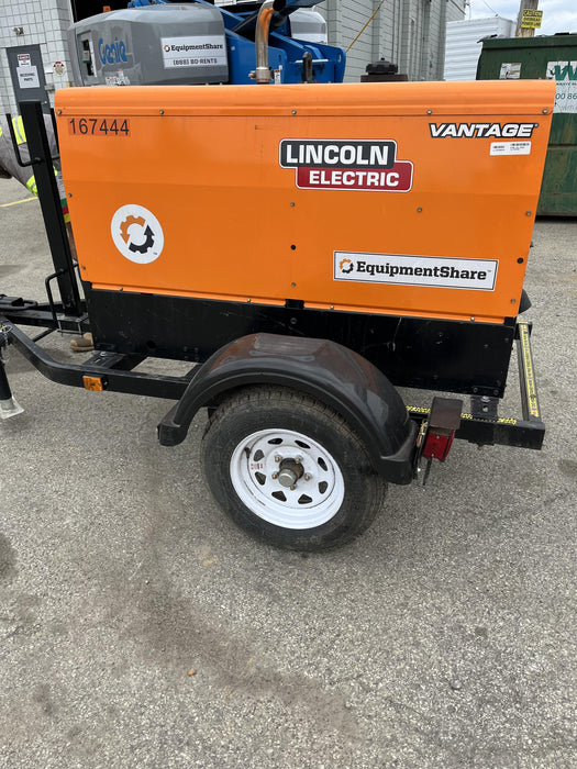 2021 Lincoln Electric Vantage 322 Vantage 322 Ready Pak 3 w/ Decals, ORANGE (includes trailer, cable rack, fender light kit) NO Telematics