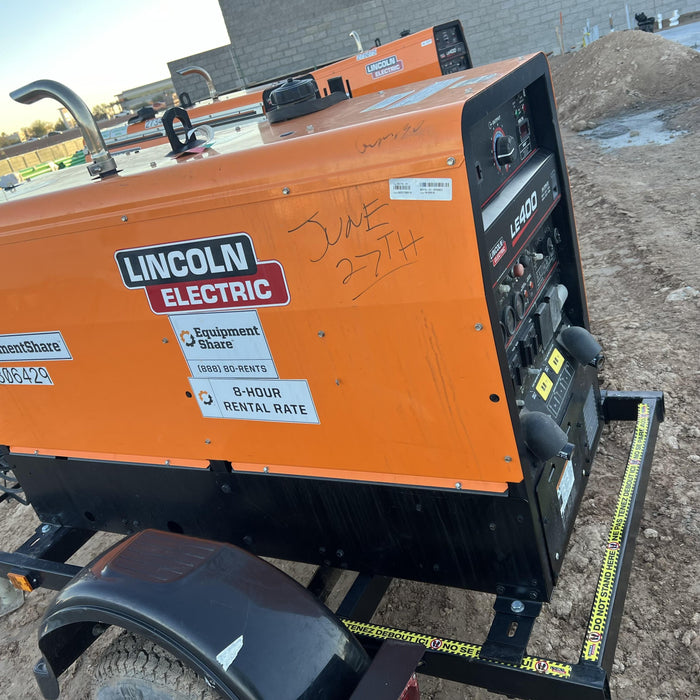 2023 Lincoln Electric LE400 Kubota V1505, Trlr, Cable Rack, Light Kit, ES Decals, T3