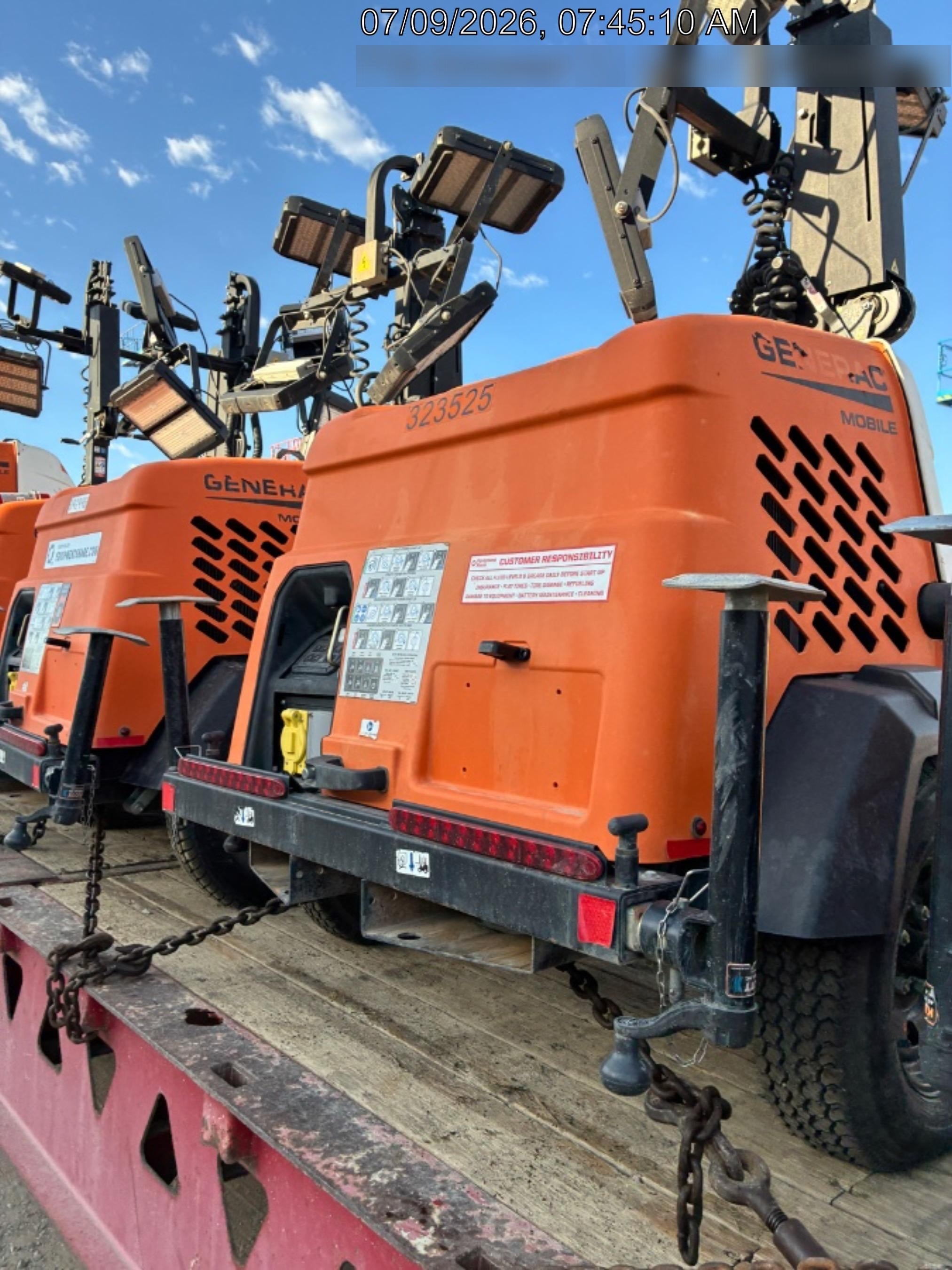 2023 Generac MLT2 Diesel, Flex Switch 120V Input, Powerzone Controller, (4) 320W LED Lights, 4kW Generator, 39.9 Gal Fuel Tank, 2" Ball, T3