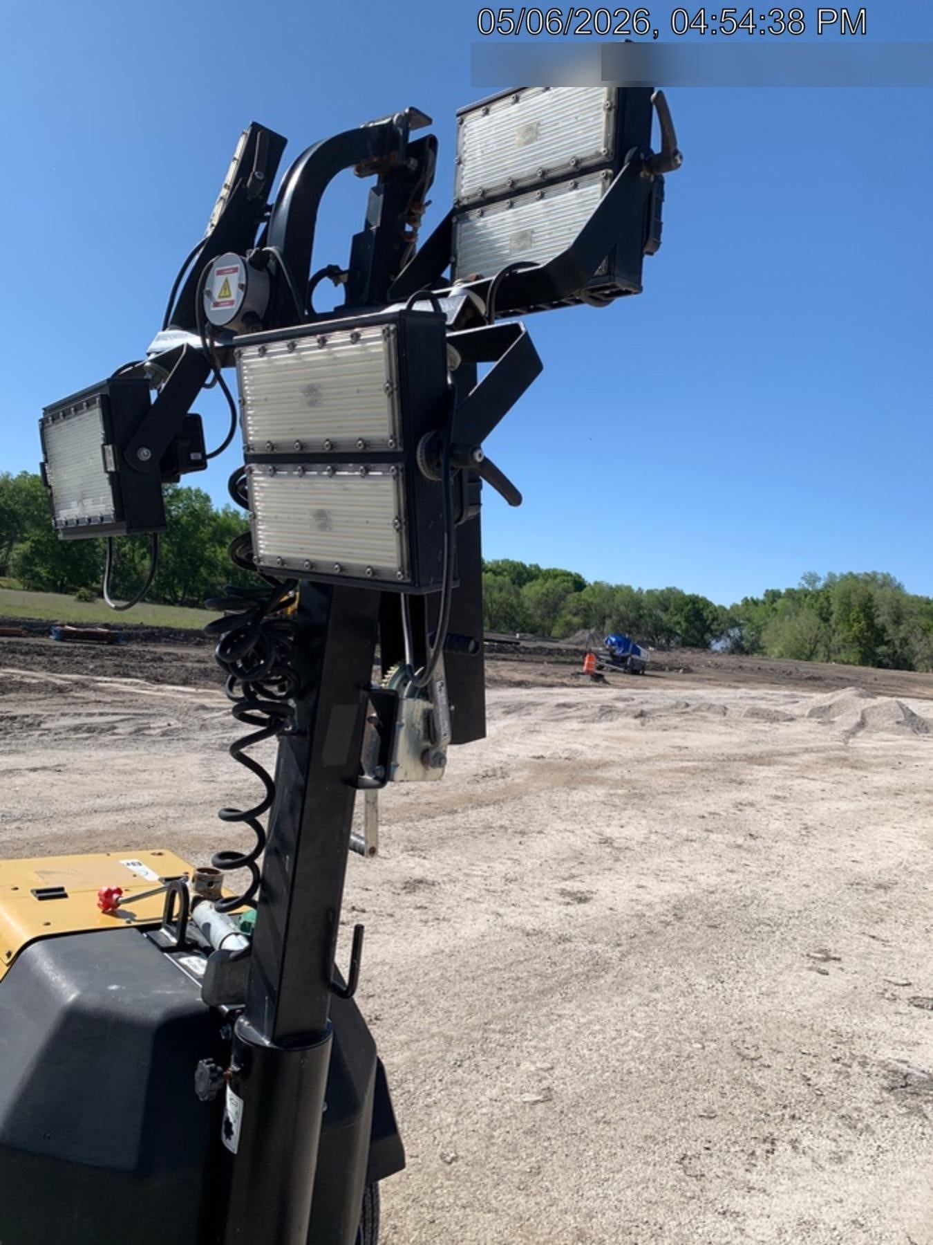 2022 Allmand NLV3GR (4) LED Light Fixture 350W, 23' Vertical Mast, 3kW Prime, Towable, Deep Sea L401, Leveling Jacks, Yanmar T4F 5.8hp