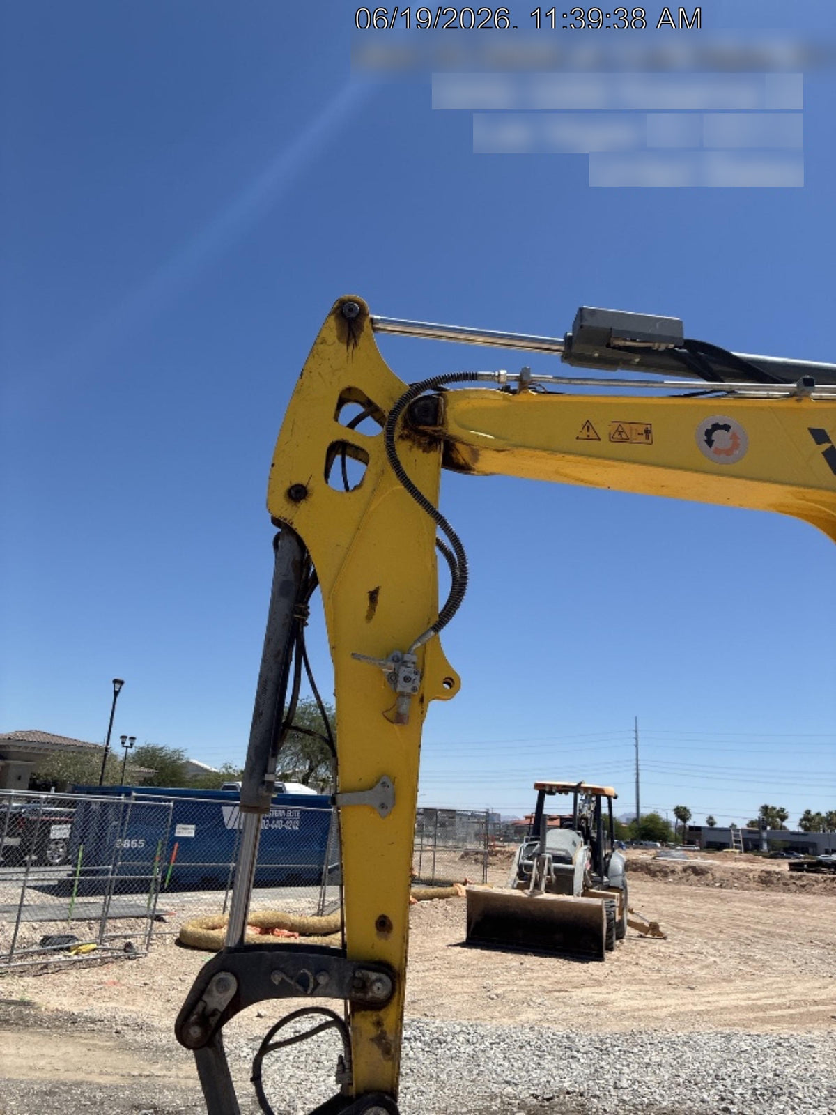 Wacker Neuson ET90 Enclosed Cab, Hybrid Tracks, Long Dipperstick, Bucket