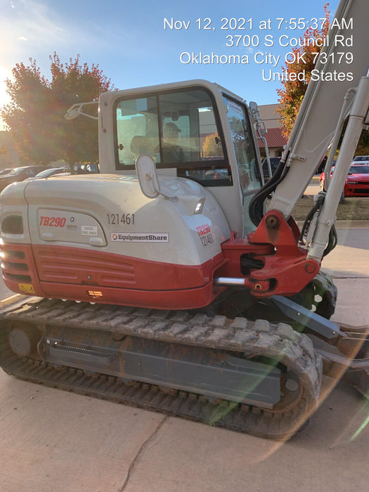 2020 Takeuchi TB290C Cab/Heat/Air, Rubber Tracks, Manual TAG QC
